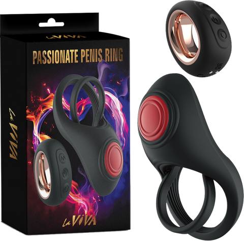 La Viva Remote Control 10 Function Passionate Penis Ring - Vibrating Cock Rings