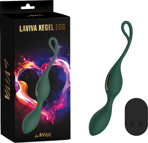 La Viva 7 Functions Kegel Egg With Remote Control Teal Love Eggs and Kegel Exercisers