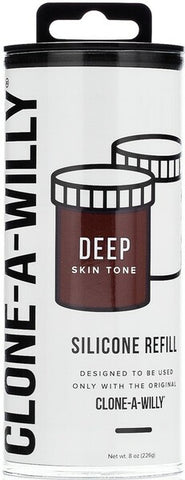 Clone A Willy Silicone Refill Deep Skin Tone - Moulding Kits