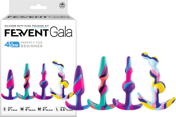 Fervent Gala Flared Base Silicone Butt Plug Training Kit Butt Plugs