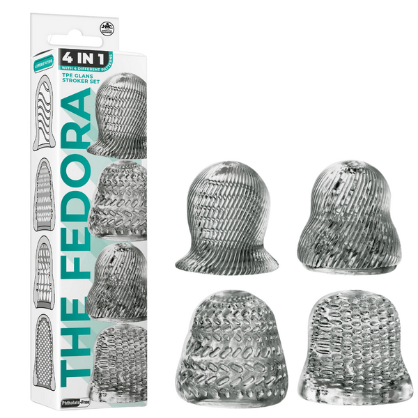 Nanma Corporation 4 in 1 Male Glans Stroker Set Smoke Masturbators and Strokers