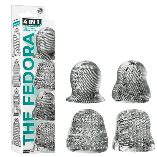 Nanma Corporation 4 in 1 Male Glans Stroker Set Smoke Masturbators and Strokers