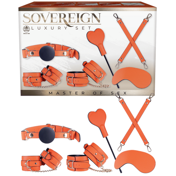 Excellent Power Sovereign Luxury Bondage Set Orange Bondage Kits