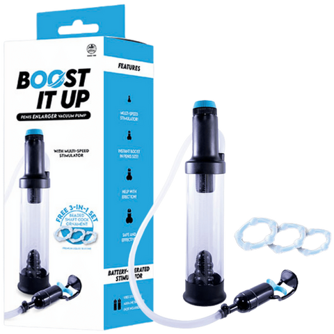 Boost It Up Multi Speed Mens Penis Enlarger Vacuum Pump - Penis Pumps And Stretchers