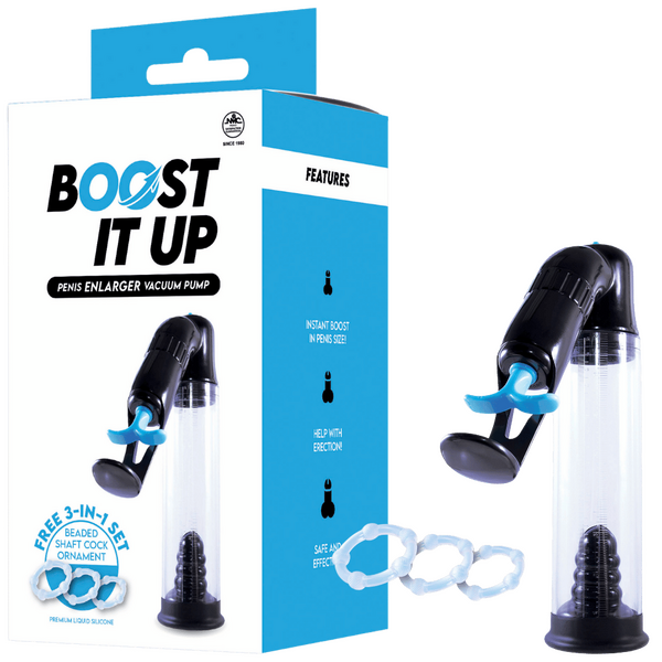 Boost It Up Male Penis Enlarger Vacuum Pump Device Penis Pumps And Stretchers