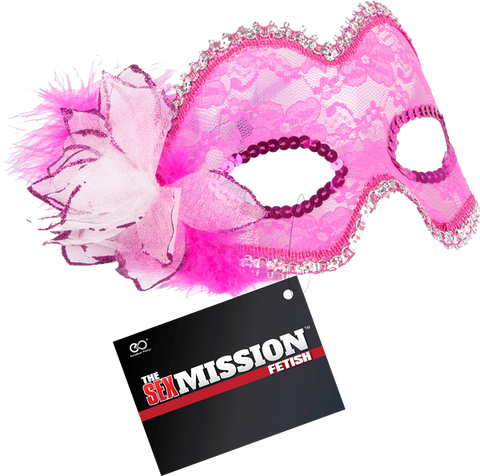 Sex Mission Fetish Play Masquerade Masks Pink - Masks And Blindfolds
