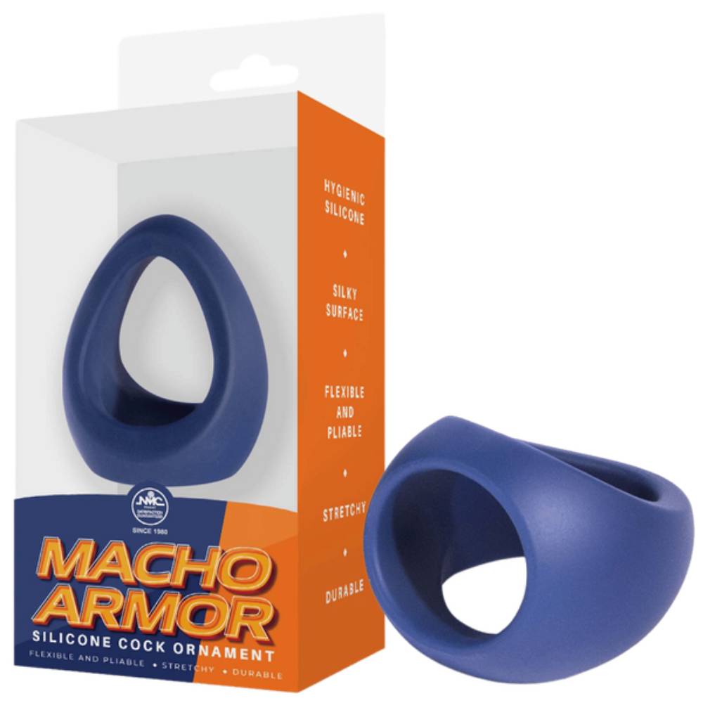 Macho Armor Silicone Durable and Stretchy Cock and Ball Ornament Ball and Cock Toys