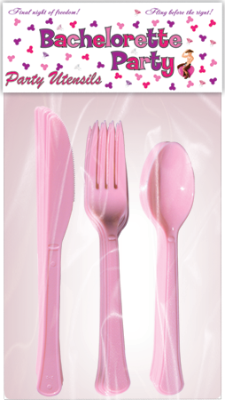 Bachelorette Party Set Novelty Party Utensils 30 Piece - Party Gifts and Novelties