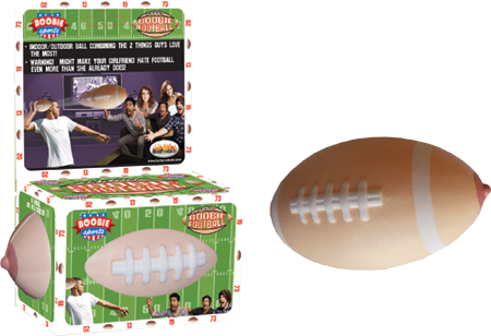 Hott Products Boobie Shaped Silicone Football - Party Gifts and Novelties