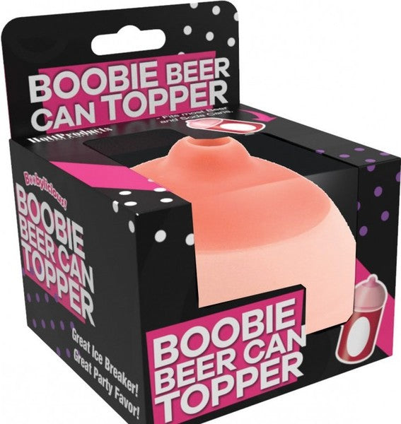 Hott Products Boobie Shaped Beer Can Topper Default Title Party Gifts and Novelties