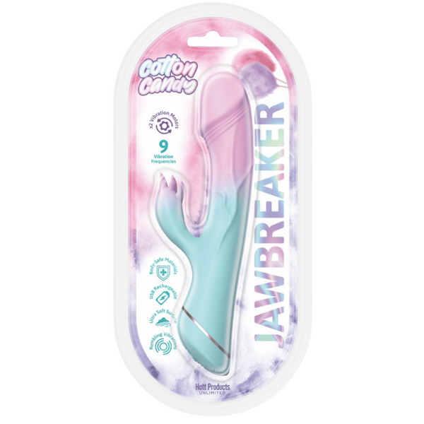 Hott Products Jawbreaker USB Rechargeable Rabbit Vibrator Cotton Candy Rabbit Vibrators