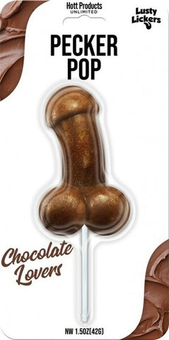 Hott Products Lusty Lickers Pecker Shaped Pop Candy - Party Gifts and Novelties