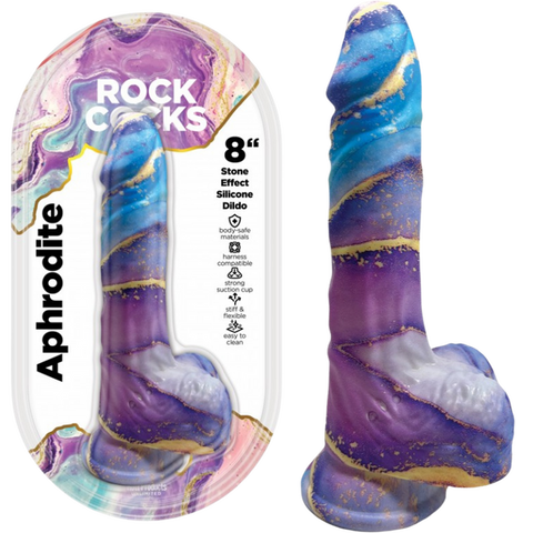 Rock Cocks Aphrodite Realistic Textured Dildo 8 Inch - Realistic Dildos