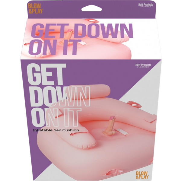 Hott Products Get Down On It Inflatable Vibrating Dildo Inflatable Dildos and Vibrators