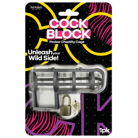 Hott Products Cock Block Pecker Chastity Cage - Party Gifts and Novelties