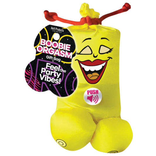 Hott Products Boobie Orgasm Talking Audible Party Gift Bag - Party Gifts and Novelties