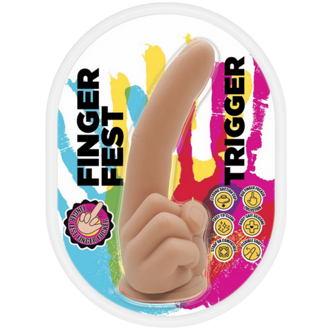 Hott Products Trigger Finger Shape Realistic Dong - Realistic Dildos