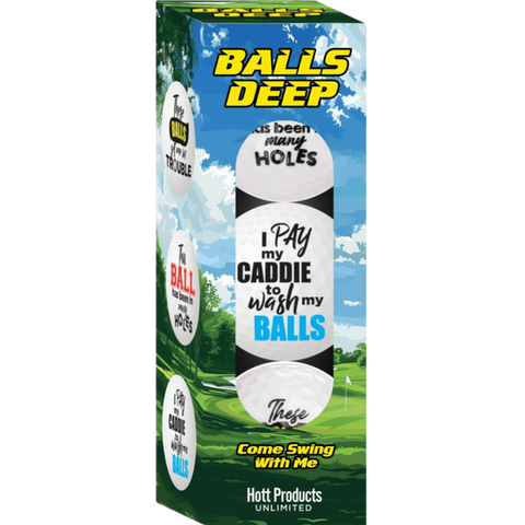 Hott Products Balls Deep Novelty Golf Balls - Party Gifts and Novelties