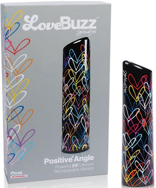 Charged LoveBuzz Positive Angle 10 Function Bullet Vibrator - Bullet Vibrators