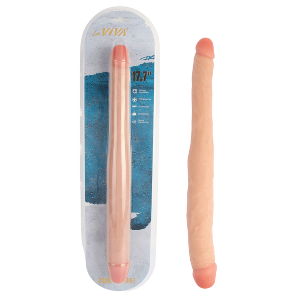La Viva Double Trouble Dual Ended Realistic Dong Flesh Double Ender