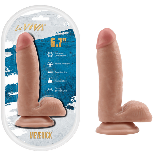 La Viva Maverick 6.7 Inches Suction Cup Dong Flesh - Realistic Dildos