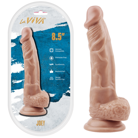 La Viva Joey 8.5 Inch Realistic Feel Dildo - Realistic Dildos