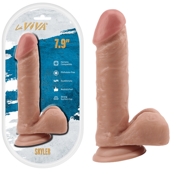 La Viva Skyler 7.9 Inches Realistic Looking Dildo Flesh Realistic Dildos