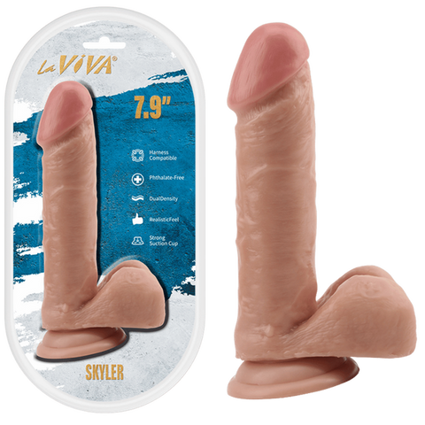 La Viva Skyler 7.9 Inches Realistic Looking Dildo Flesh - Realistic Dildos