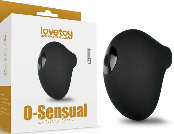 Lovetoy O Sensual Rechargeable Clitoral Stimulator Black Clit Ticklers and Pulsators