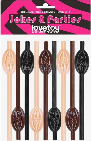 Lovetoy 9 Pack Pussy Straws Party Gifts and Novelties