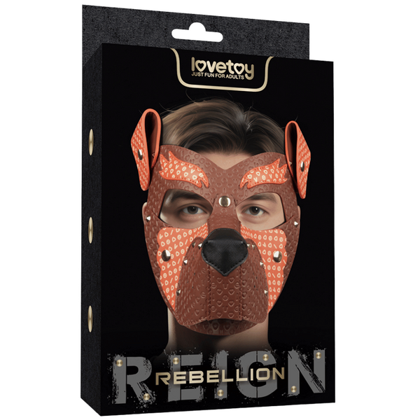 Lovetoy Fox Pup PU Leather Fetish Play Mask Masks And Blindfolds