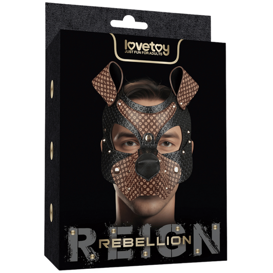 Lovetoy Classic Pup Mask With Removable Muzzle Masks And Blindfolds