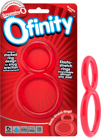 Screaming O Ofinity Elasto Stretchy Silicone Mens Cock Ring Stretchy Cock Rings