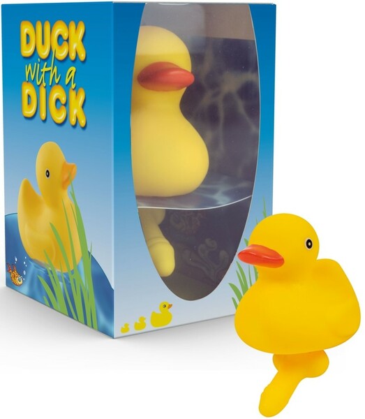 Hott Products Classic Yellow Bath Time Duck With a Dick Party Gifts and Novelties