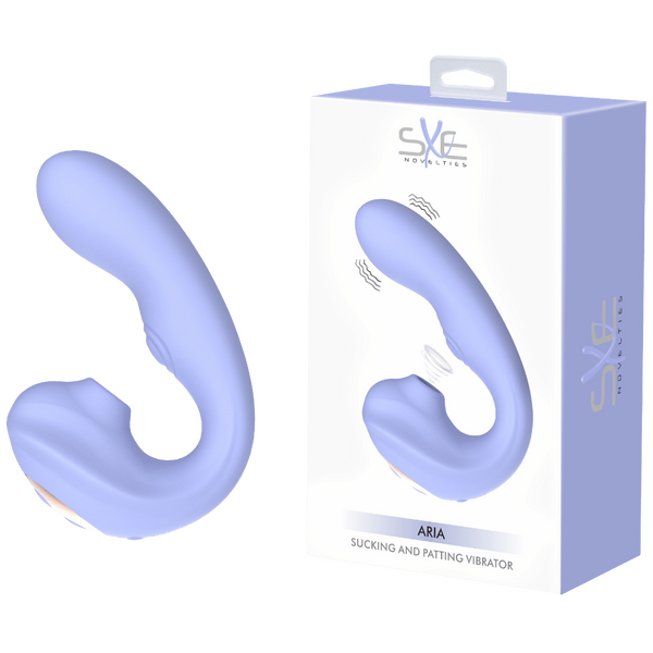 SXE Novelties Aria Sucking and Patting Vibrator - Clit Ticklers and Pulsators