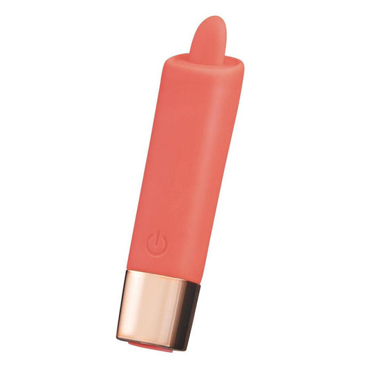 Secret Kisses LAPDANCE Lick Me Mini Pocket USB Rechargeable Flicking Stimulator Pink - Personal Massagers