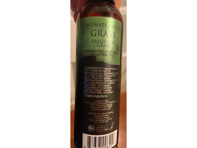 Intimate Earth Grass Massage Oil 120ml Massage Oils and Lubricants