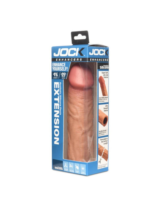 Curve Toys JOCK Enhancers 1.5 Inch Silicone Penis Sleeve - Penis Sleeves and Extenders