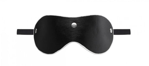 Bad Romance Leather Eye Mask with Elastic Strap - Masks And Blindfolds