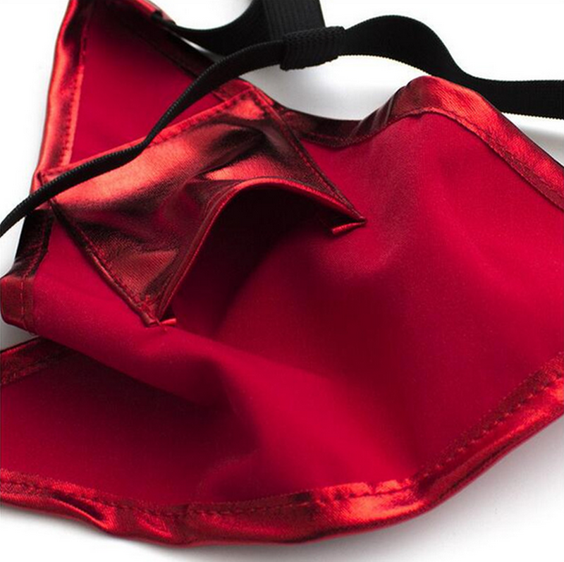 Patent Sexy Panty with Love Egg Bag Her Fetish