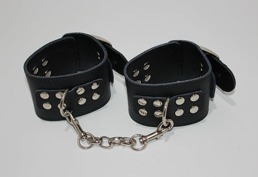 LeatherCreations Wrist Restraints with Adjustable Buckle - Cuffs and Restraints