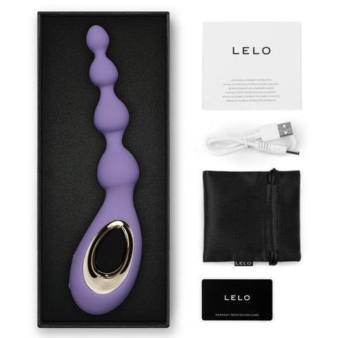 Lelo Soraya Vibrating Anal Beads Massager - Clit Ticklers and Pulsators