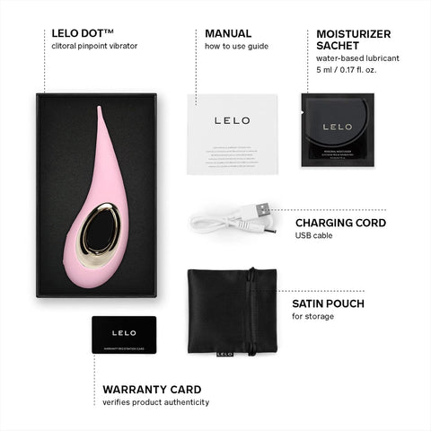 Lelo Dot Womens Clitoral Pin Point Vibrator - Clit Ticklers and Pulsators