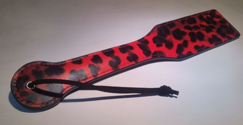 Red Leopard Paddle - Paddles And Slappers