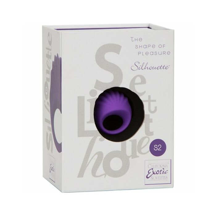 CalExotics Silhouette S2 Vibrating Cock Ring Purple Cock Rings