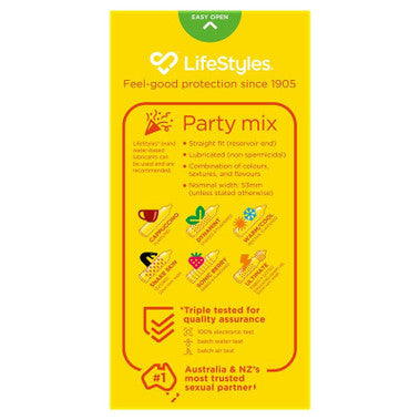LifeStyles Party Mix Condoms 10s - Condoms