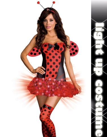 Light Me Up Ladybug Costume - Fancy Dress Ups