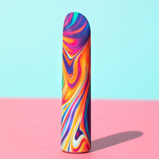 Blush Novelties Limited Addiction Psyche Power Vibe USB Rechargeable Bullet Rainbow Bullet Vibrators