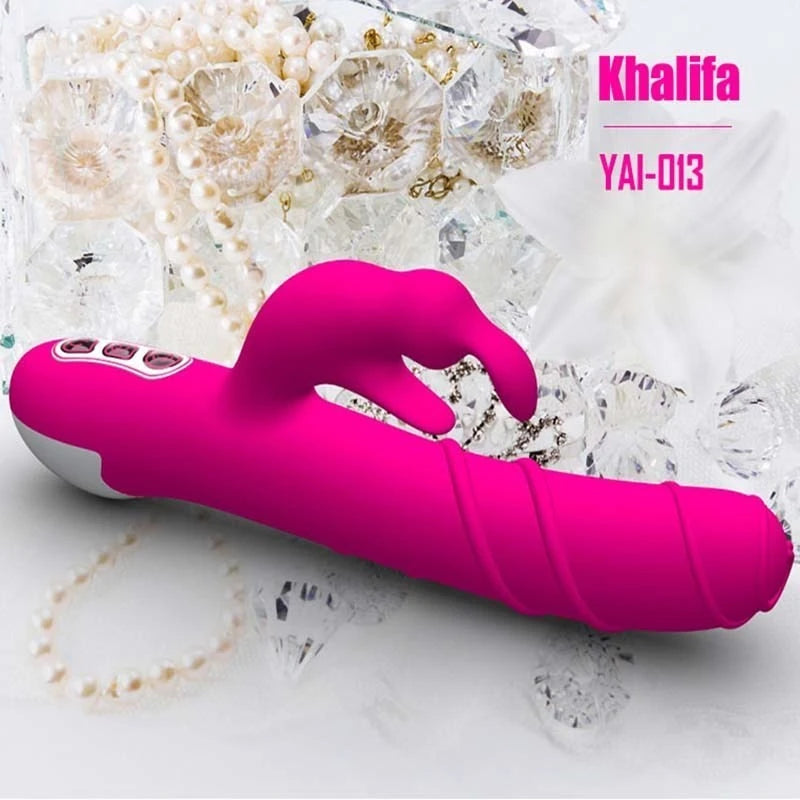 LoveMate Khalifa Rotating Rabbit Vibe Butt Plugs