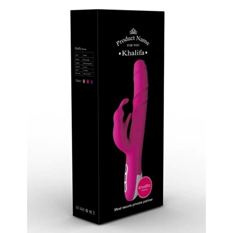 LoveMate Khalifa Rotating Rabbit Vibe Butt Plugs